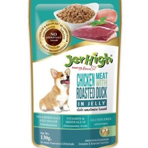 پوچ جرهای سگ با طعم مرغ و اردک رُست شده در ژله 130 گرمی