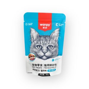 پوچ گربه ونپی با طعم مرغ و خرچنگ وزن 80 گرم