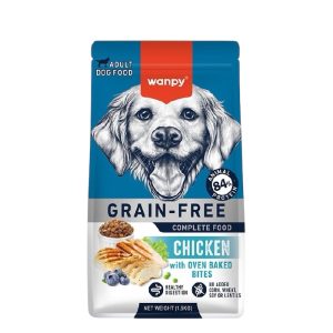 غذای خشک سگ بالغ ونپی طعم مرغ وزن 1/5 کیلوگرم Wanpy Dog Food Chicken
